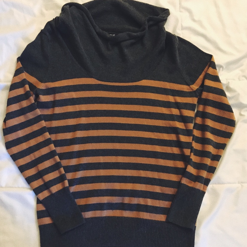Light brown and gray sweater.